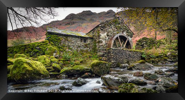 Old Mill in Borrowdale  Framed Print by Ray Pritchard