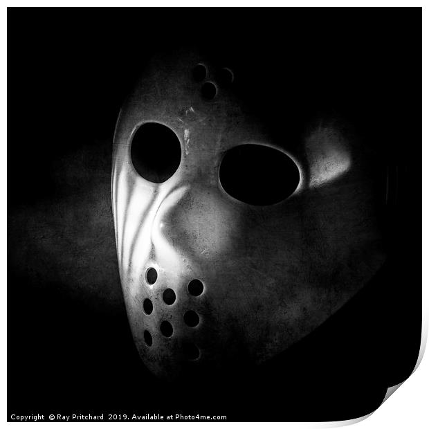Halloween Mask Print by Ray Pritchard