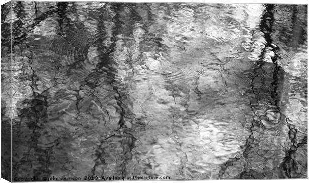 Reflections in the Bure Canvas Print by john kerrison