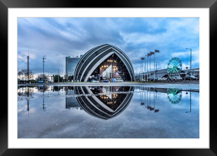 Armadillo Reflection Glasgow Framed Mounted Print by Valerie Paterson