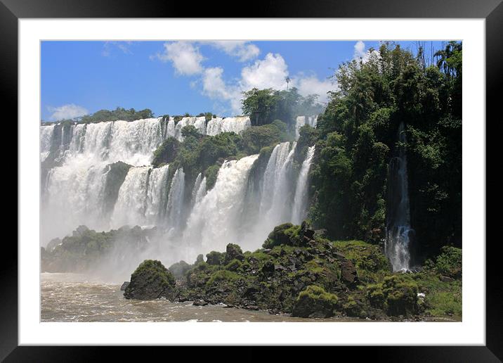 Iguazu Falls Framed Mounted Print by David Gardener