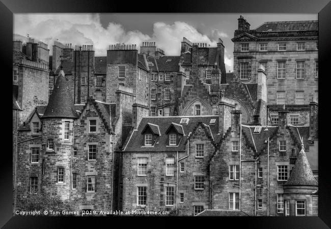 Tenements B&W Framed Print by Tom Gomez