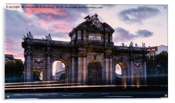 Alcala Gate - Madrid, Spain Acrylic by Alexandre Rotenberg