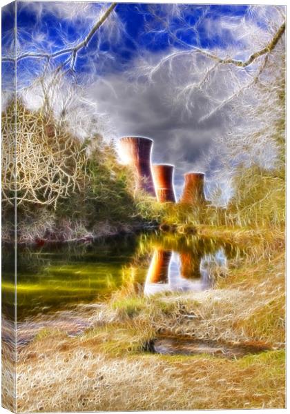 Power Station Ironbridge Fractals Canvas Print by David French