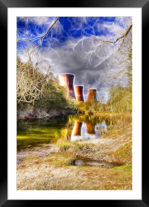Power Station Ironbridge Fractals Framed Mounted Print by David French