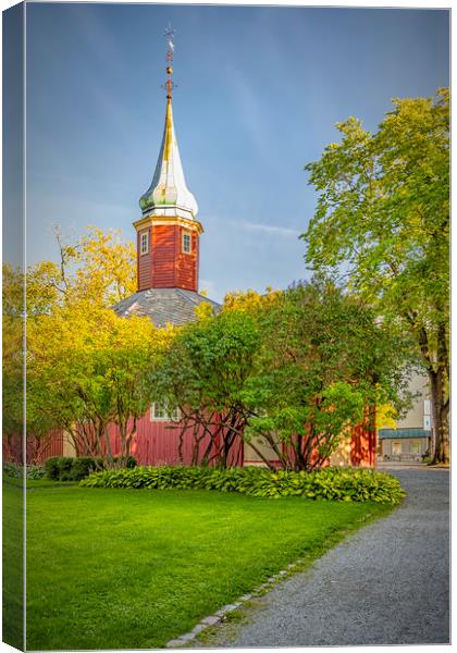 Trondheim Hospital Church Canvas Print by Antony McAulay