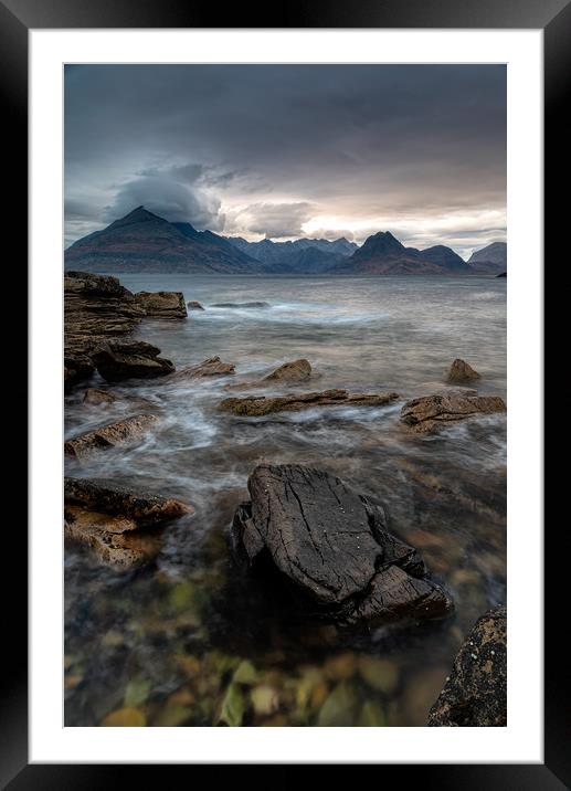 Elgol and the Black Cuillins Framed Mounted Print by Paul Andrews