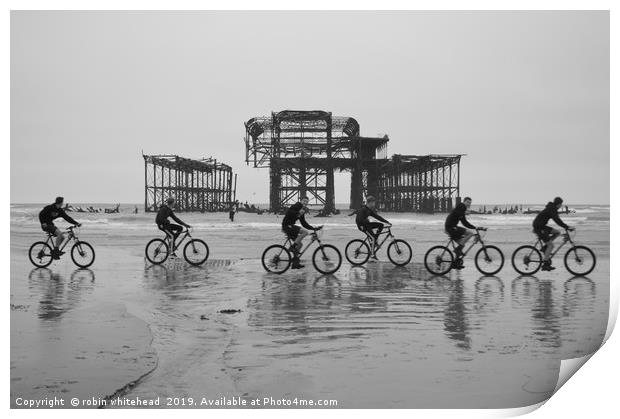Low Rider on Brighton Beach  Print by robin whitehead