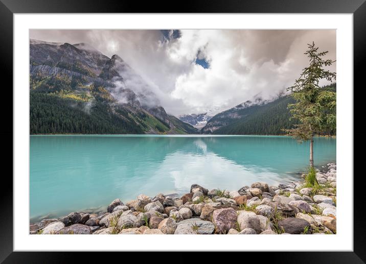 Lone pine lake Framed Mounted Print by Jonathon barnett