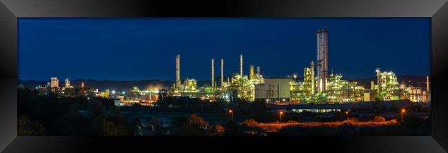 Barry industry lit by Dow Silicones UK  Framed Print by Dean Merry