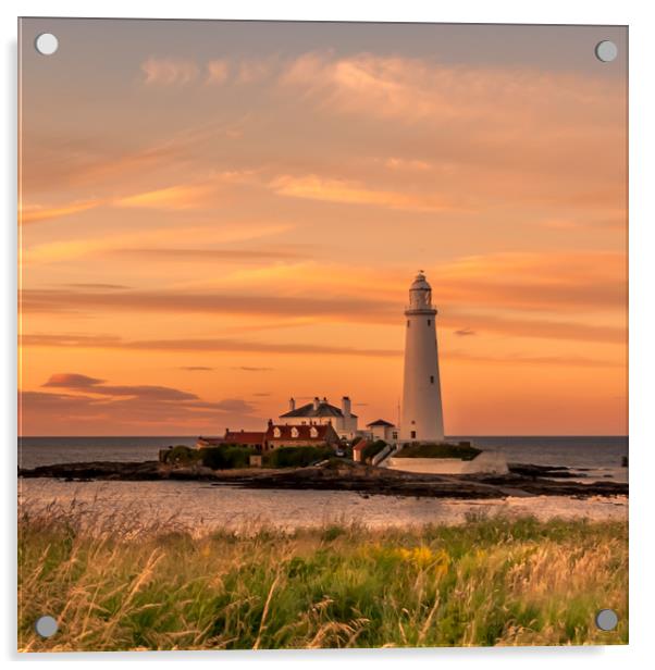 Summers evening sunset at St. Marys Acrylic by Naylor's Photography