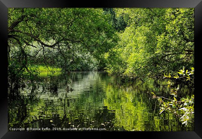 Water Channel Framed Print by Ronnie Reffin