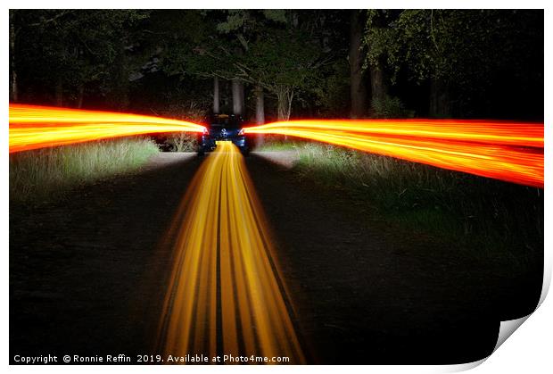 Middle Of The Road Print by Ronnie Reffin