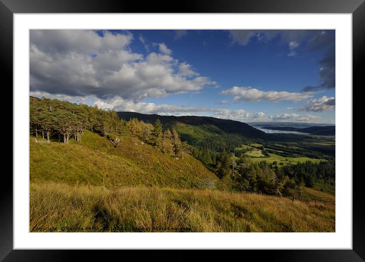 View Over Benmore Framed Mounted Print by Ronnie Reffin