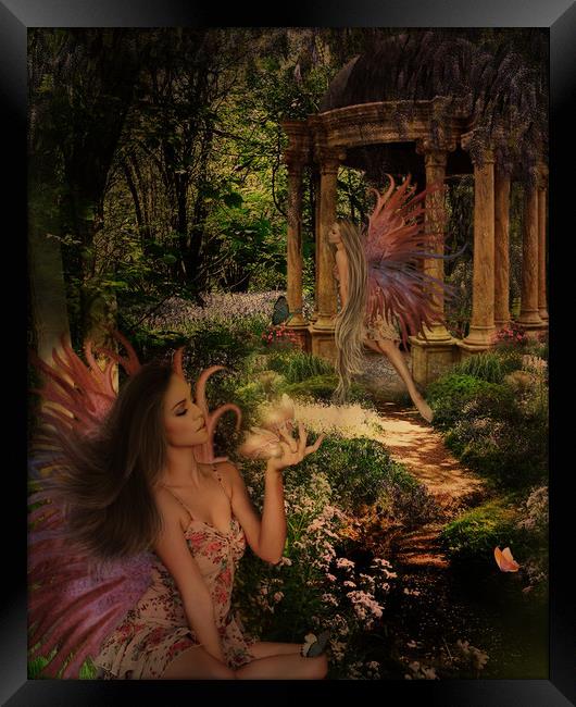 Fairy Forest Framed Print by Kim Slater