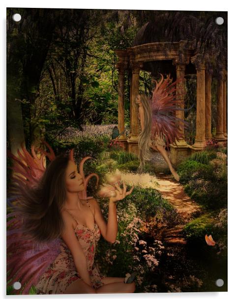 Fairy Forest Acrylic by Kim Slater
