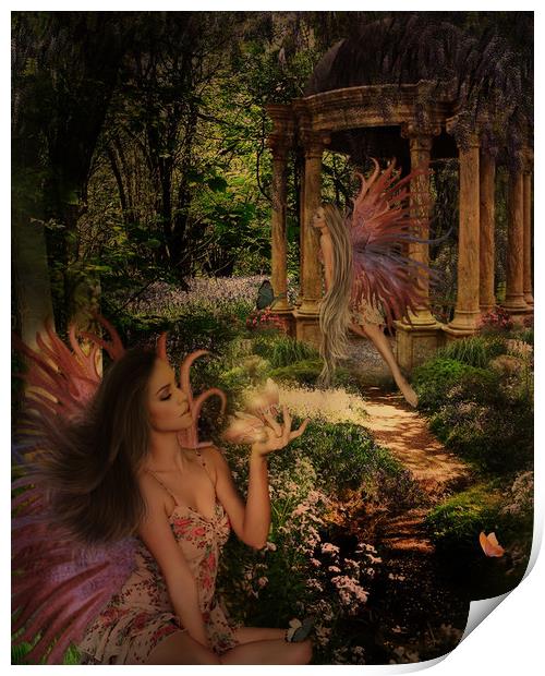Fairy Forest Print by Kim Slater