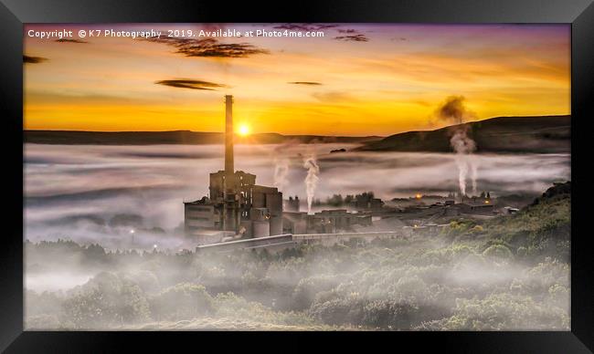 First Light in the Hope Valley, Derbyshire. Framed Print by K7 Photography