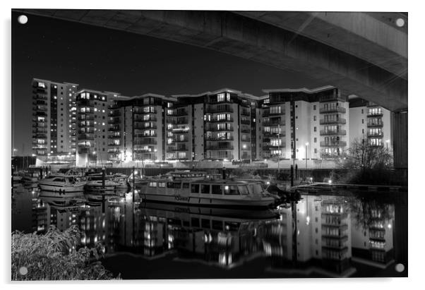 Victoria Wharf, Cardiff, Penarth  Acrylic by Dean Merry