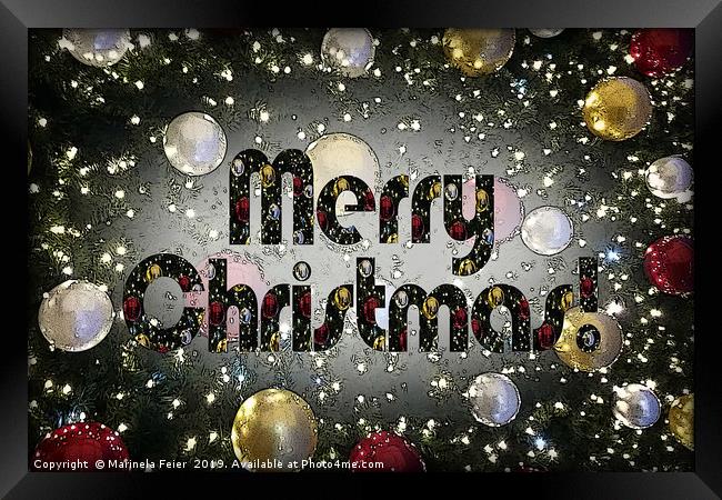 Sparkling Christmas Framed Print by Marinela Feier