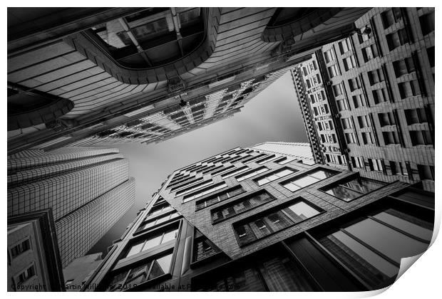 Looking up in Boston Print by Martin Williams