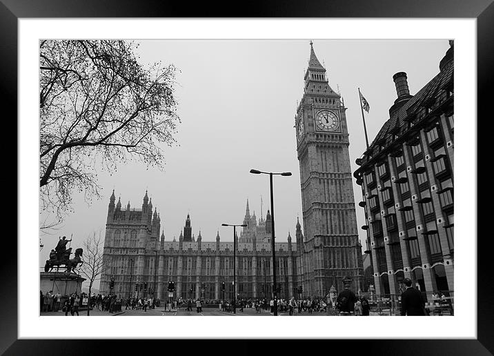Big Ben & Parliment Framed Mounted Print by kelly Draper