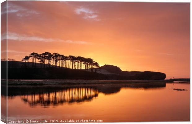 Breathtaking Sunrise over the Ottermouth Canvas Print by Bruce Little