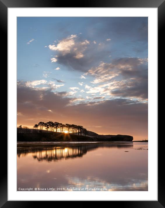 Sunrise Silhouettes Framed Mounted Print by Bruce Little