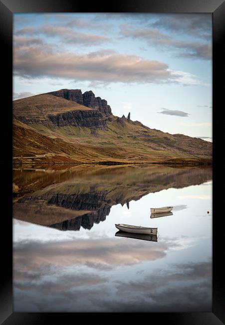 Loch Fada Reflections#3 Framed Print by Paul Andrews