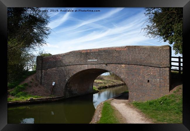 Fishers Mill Bridge Framed Print by John Edwards