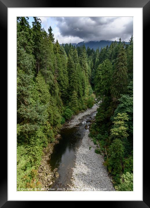 Capilano River, Vancouver, Canada  Framed Mounted Print by Gary Parker