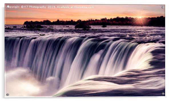 Horseshoe Falls, Niagara, Canada. Acrylic by K7 Photography