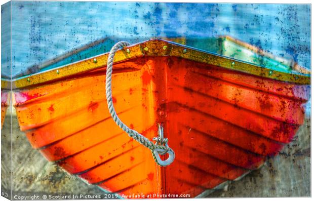 Dinghy on Quayside Canvas Print by Tylie Duff Photo Art