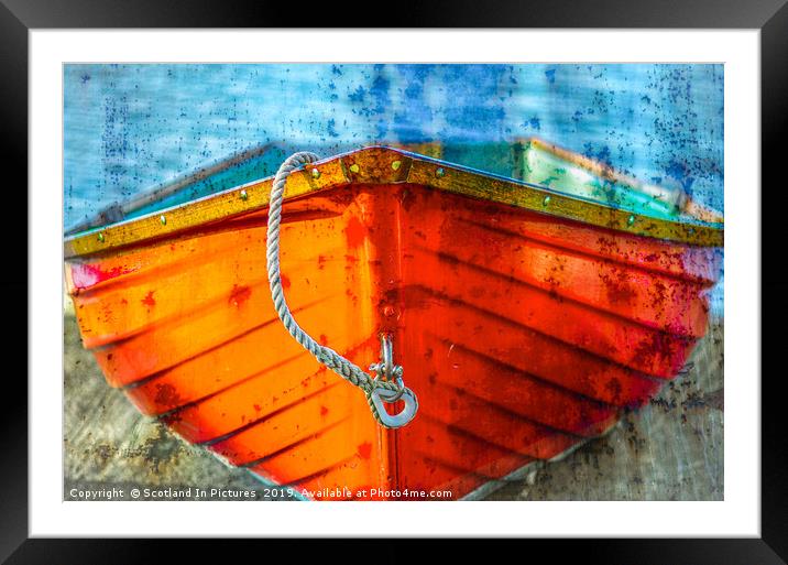 Dinghy on Quayside Framed Mounted Print by Tylie Duff Photo Art