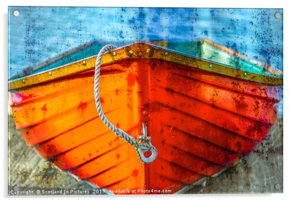 Dinghy on Quayside Acrylic by Tylie Duff Photo Art