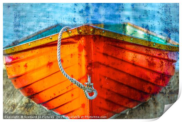 Dinghy on Quayside Print by Tylie Duff Photo Art