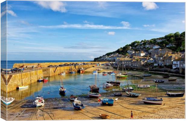 Mousehole, Cornwall Canvas Print by Jan Sutton