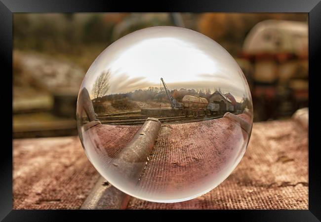 Capturing Heritage with a Magical Lensball Framed Print by James Marsden