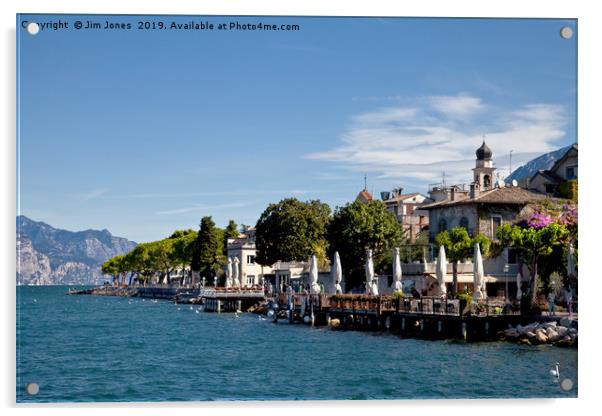 Torri del Benaco on Lake Garda, Italy Acrylic by Jim Jones
