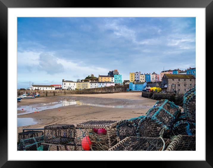 Tenby Harbour, Pembrokeshire, Wales. Framed Mounted Print by Colin Allen