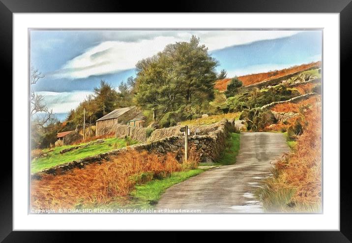 "Wasdale Autumn" Framed Mounted Print by ROS RIDLEY