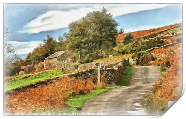 "Wasdale Autumn" Print by ROS RIDLEY