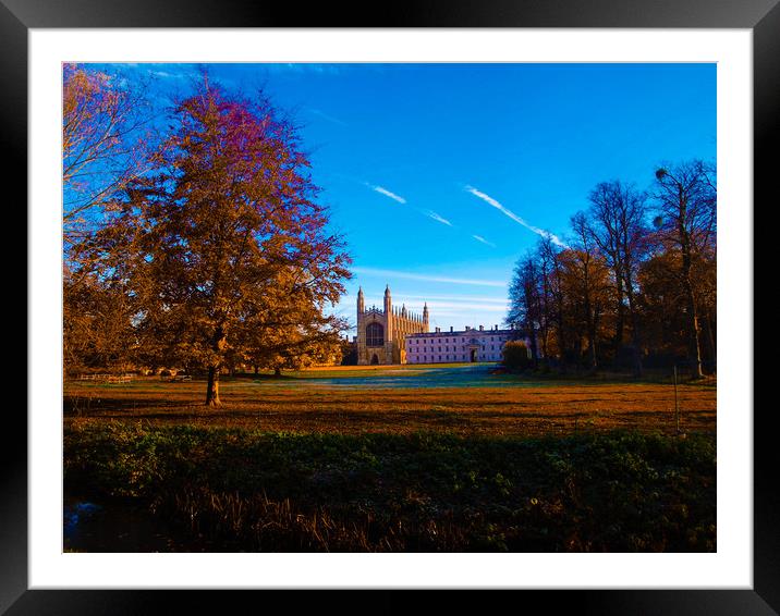 Kings College in Cambridge  Framed Mounted Print by Simon Hill