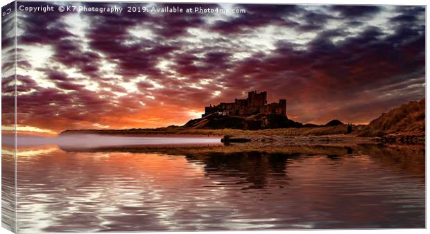 Bamburgh Castle, Northumberland Canvas Print by K7 Photography