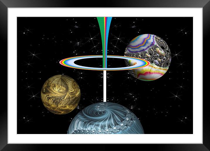 Dark Side Of The Universe Framed Mounted Print by Steve Purnell