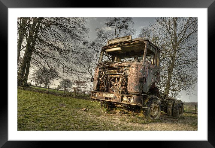 Truck on Framed Mounted Print by Rob Hawkins