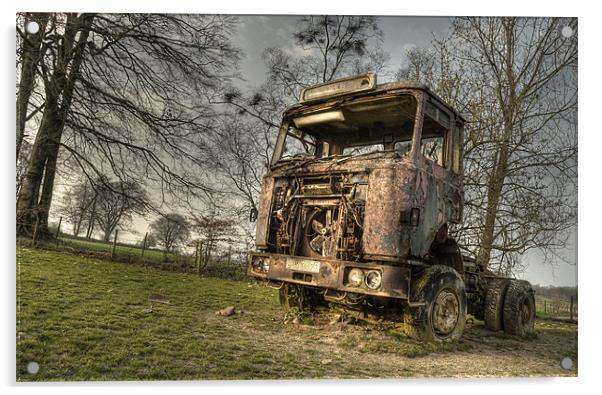 Truck on Acrylic by Rob Hawkins