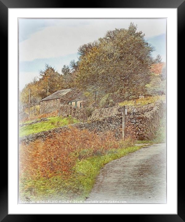 "Pastel Wasdale" Framed Mounted Print by ROS RIDLEY