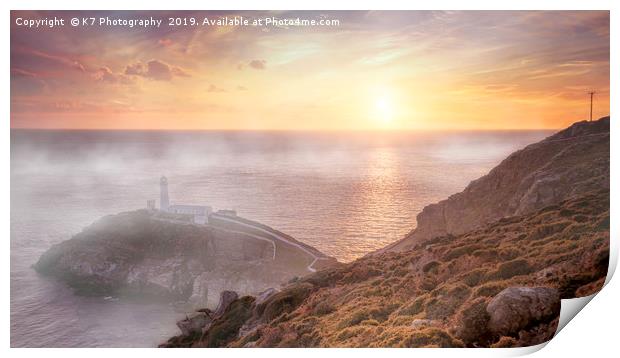 Ynys Lawd Mists Print by K7 Photography
