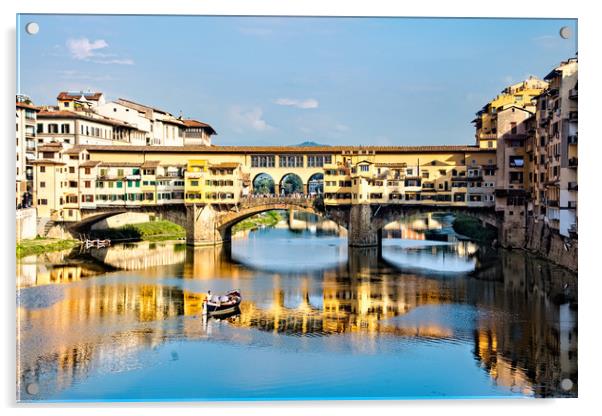 Ponte Vecchio, Florence Acrylic by Geoff Storey